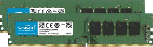 Crucial RAM 16GB Kit (2x8GB) DDR4 3200MHz CL22 (or 2933MHz or 2666MHz) Desktop Memory CT2K8G4DFRA32A 16GB Kit (8GBx2) 3200MHz