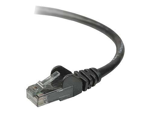 Belkin 6ft Cat6 Snagless Molded Patch Cable RJ45 - patch cable - ethernet - 6 ft - black - RJ-45 Male - Male - 6ft - Black