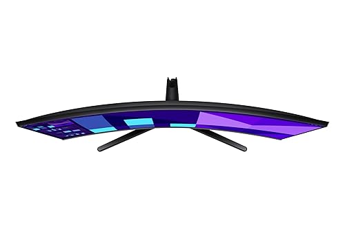 Samsung 32-inch FHD Black Curved Screen Monitor with 100 Hz Refresh Rate, Game Mode, Eye Saver Mode, Multiple connectivity - (LS32D390GANXZA)