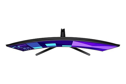 Samsung 32-inch FHD Black Curved Screen Monitor with 100 Hz Refresh Rate, Game Mode, Eye Saver Mode, Multiple connectivity - (LS32D390GANXZA)