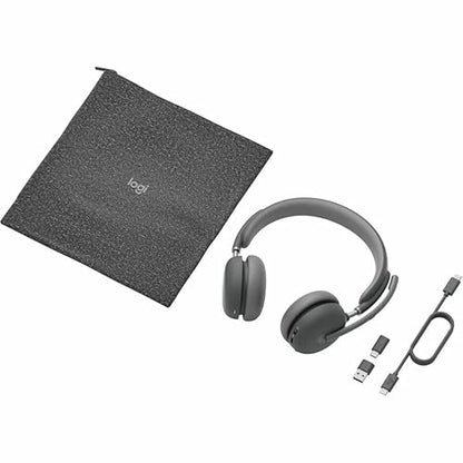 Logitech Zone Wireless 2 Premium Noise Canceling Headset with Hybrid ANC, Certified for Microsoft Teams Over Native Bluetooth and Fast Pair, Engineered for Intel Evo laptops, Graphite