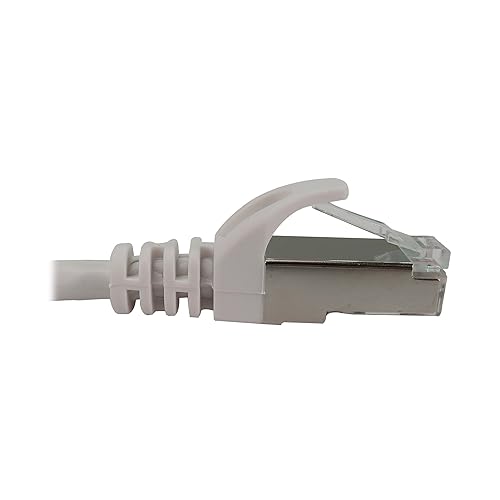 Tripp Lite Cat6a 10G Ethernet Cable, Snagless Molded Slim STP Network Patch Cable (RJ45 M/M), White, 10 Feet / 3 Meters, Manufacturer's Warranty (N262-S10-WH)