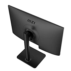 MSI Modern MD241P, 24", 1920 x 1080 (FHD), IPS, 75Hz, TUV Certified Eyesight Protection, 5ms, HDMI, USB C, Tilt, Swivel, Height Adjustable, Pivot