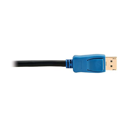 Tripp Lite Series 8K DisplayPort Cable 1.4 with Latching Connectors, 20 Feet / 6.1 Meters, Up to 8K@60Hz or 4K@120Hz, Double Shielding, HDR 4:4:4, Lifetime Manufacturer's Warranty (P580-020-8K6)