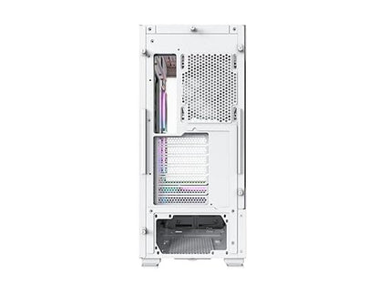 Montech Sky Two, Dual Tempered Glass, 4X PWM ARGB Fans Pre-Installed, ATX Gaming Mid Tower Computer Case, Type C, High Airflow Performance- White SKY TWO (WHITE)