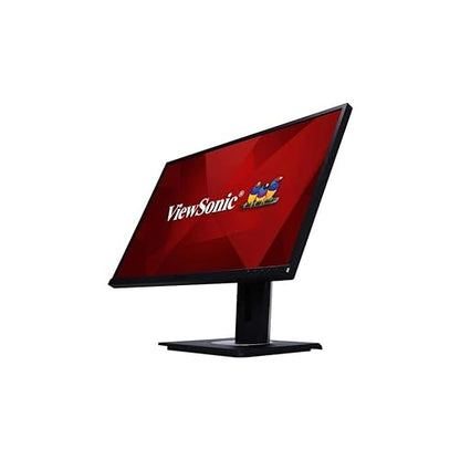 ViewSonic VG2448 24 Inch IPS 1080p Ergonomic Monitor with HDMI DisplayPort USB and 40 Degree Tilt for Home and Office, Black, 12.8x21.7x2 24-Inch Monitors