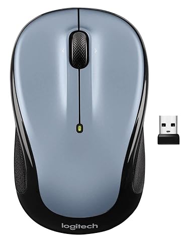 Logitech M325s Wireless Mouse, 2.4 GHz with USB Receiver, 1000 DPI Optical Tracking, 18-Month Life Battery, PC/Mac/Laptop/Chromebook - Light Silver M325s (NEW) Light Silver