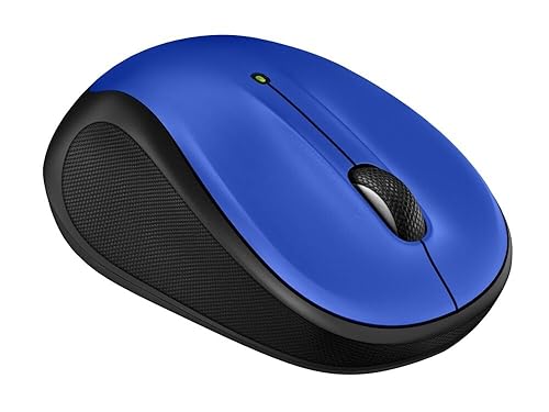 Logitech M325S Wireless Mouse, 2.4 GHz with USB Receiver, 1000 DPI Optical Tracking, 18-Month Life Battery, PC/Mac/Laptop/Chromebook - Blue 2025 Blue
