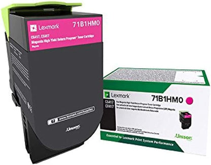 Lexmark 71B1HM0 CS417dn CX417de CS517de CX517de Magenta High Yield Return Program Cartridge Toner