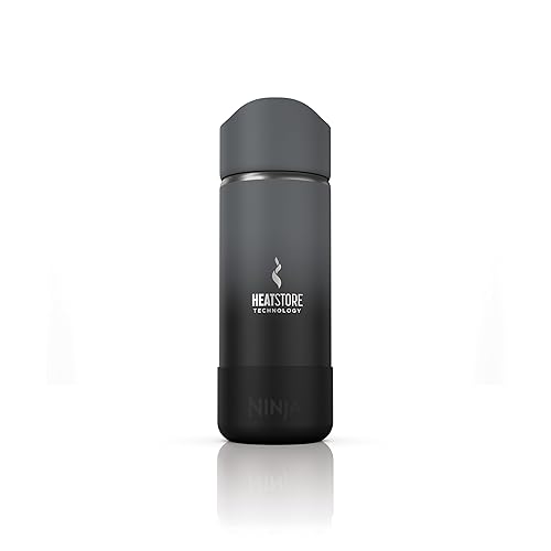 Ninja Sip Perfect 16oz Travel Mug, Brings Hot Drinks to Sippable Temperature in Minutes, Stainless Steel, Leak Proof, Dishwasher Safe, Metal Insulated Tumbler, Onyx Black, DW1603CBK Onyx Black 16 Ounces