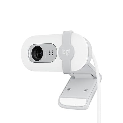 Logitech Brio 100 Full HD 1080p Webcam for Meetings and Streaming, Auto-Light Balance, Built-in Mic, Privacy Shutter, USB-A, for Microsoft Teams, Google Meet, Zoom and More - Off White 1080p Off-white