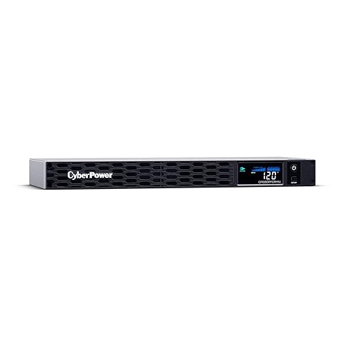 CyberPower CP500PFCRM1U PFC Sinewave UPS, 500VA/300W, 6 Outlets, AVR, 1U Rackmount