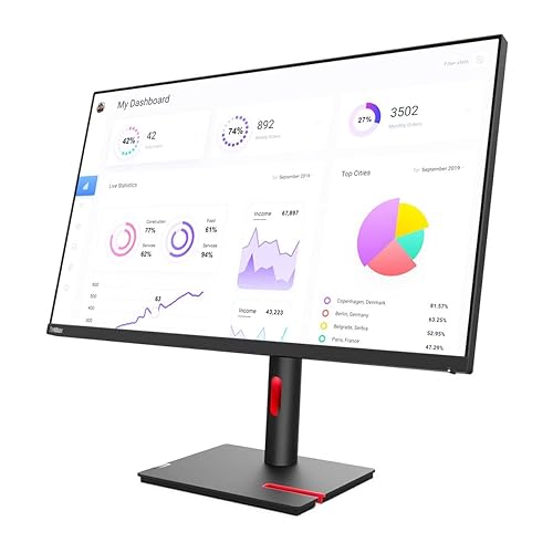 Lenovo 63D1RAR1US 31.5in Thinkvision P32p-30 4k Mntr 95 Dci-p399 Rgb W/ Accurate Color