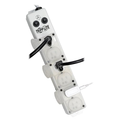 Tripp Lite Safe-IT Power Strip Medical Hospital Grade Antimicrobial UL1363A 6 Outlet 15A 7ft Cord PS-607-HG-OEM