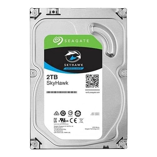 Seagate ST2000VX015 3.5 In. 256 MB & 2TB Skyhawk Lite Surveillance Internal Hard Drive HDD