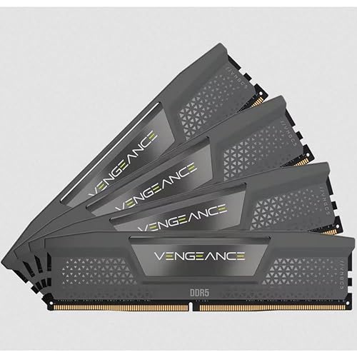 CORSAIR VENGEANCE DDR5 RAM 64GB (4x16GB) 5600MHz CL36 AMD EXPO iCUE Compatible Computer Memory - Gray (CMK64GX5M4B5600Z36)