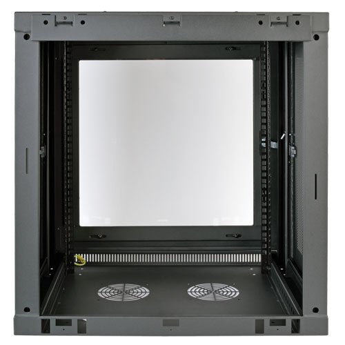Tripp Lite 12U Wall Mount Rack Enclosure Server Cabinet with Acrylic Glass Window, 16.5 Deep, Switch-Depth, Black
