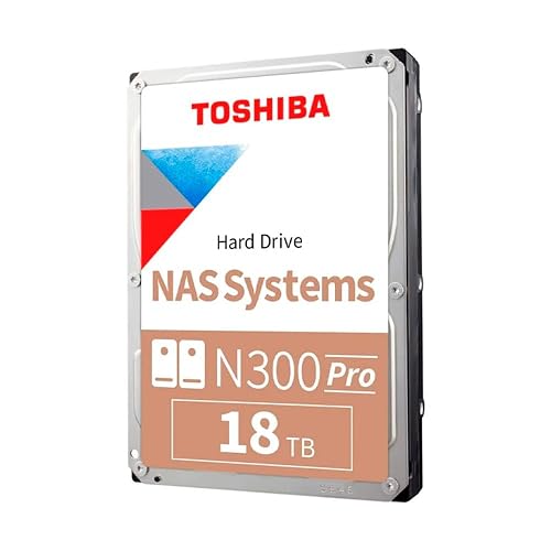 HD 18TB N300 PRO NAS 3.5 in 7200RPM SATA III TOSHIBA HDWG81JXZSTB