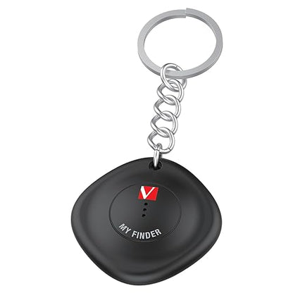 Verbatim My Finder Bluetooth Tracker Item Finder Compatible with Apple Find My (iOS Only) Water Resistant and Dustproof 1pk – Black 1 Pack