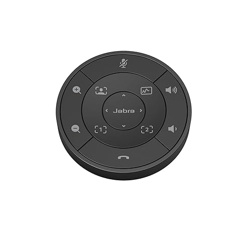 Jabra PanaCast Remote Control – Jabra PanaCast 50 Intuitive Remote Control for Easy in-Room Operation Without Leaving Your Seat, Access Presets and PTZ-Controls, Adjust Volume and More, Black PanaCast 50 Remote Black