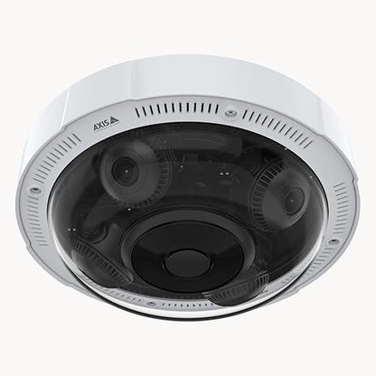 AXIS P3738-PLE 32 Megapixel Outdoor 4K Network Camera - Color - Dome - White - TAA Compliant - 49.21 ft Infrared Night Vision - Motion JPEG, H.265 (MPEG-H Part 2/HEVC) Main Profile, H.264B (MPEG-4 Part 10/AVC), H.264H (MPEG-4 Part 10/AVC)
