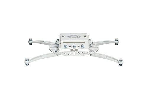 Premier Mounts PDS-PLUS-W Ceiling Mount for Projector - White - 75 lb Load Capacity