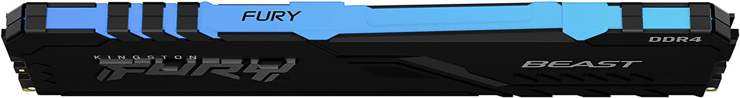 Kingston Fury Beast RGB 8GB 3200MHz DDR4 CL16 Desktop Memory Single Stick KF432C16BBA/8 8gb Single Module 3200MHz