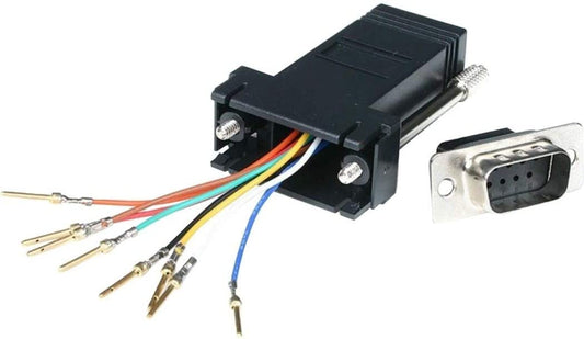 StarTech.com DB9 to RJ45 Modular Adapter - M/F - Serial adapter - DB-9 (M) to RJ-45 (F) - GC98MF,Gray