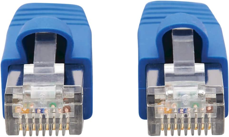 Tripp Lite Cat6a 10G Ethernet Cable, PoE, CMR-LP, Snagless F/UTP Network Patch Cable (RJ45 M/M), Blue, 50 ft. (N261P-050-BL)