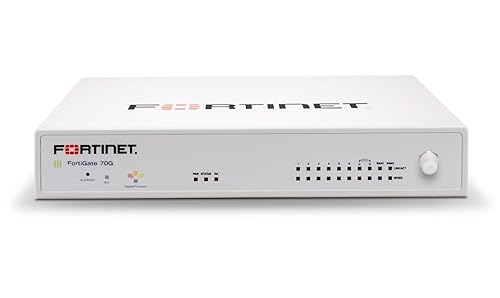 Fortinet FortiGate FG-70G Network Security/Firewall Appliance - Intrusion Prevention - 10 Port - 1000Base-T - Gigabit Ethernet - 10 Gbit/s Firewall Throughput - AES (256-bit), SHA-256, TLS 1.3, SSL - 10 x RJ-45