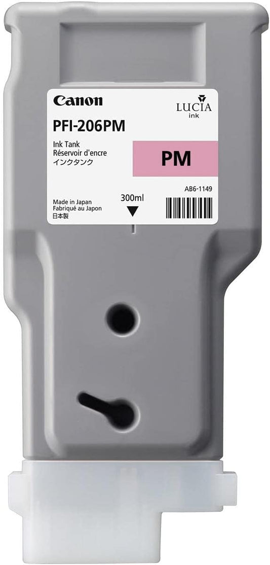 Canon 5308B001AA PFI-206PM Photo Magenta Ink Cartridge for IPF6400 IPF6450