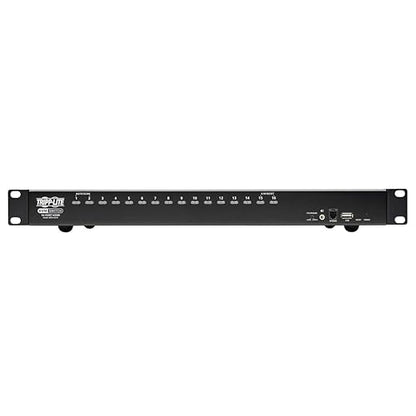 Tripp Lite KVM Switch, 16 Port HDMI USB with Audio and USB Sharing KVM Switch, 1U Rack Mount (B024-HU16)