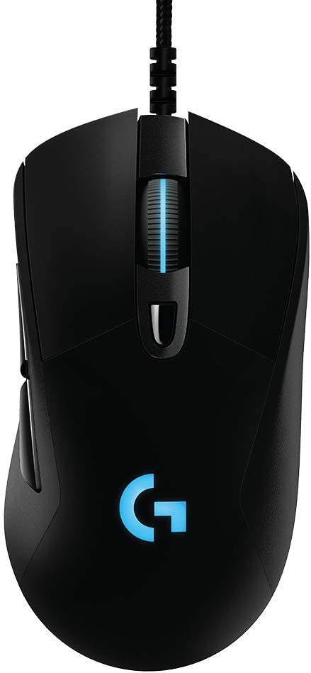 Logitech G403 Hero 25K Gaming Mouse, Lightsync RGB, Lightweight 87G+10G optional, Braided Cable, 25, 600 DPI, Rubber Side Grips