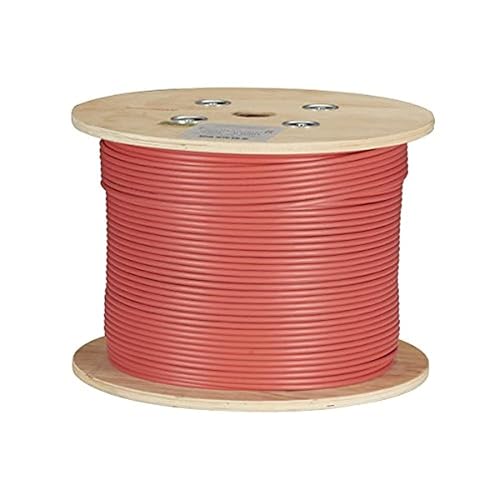 Black Box 1000' CAT6A 650MHz Solid Bulk Cable F/UTP CMP Red