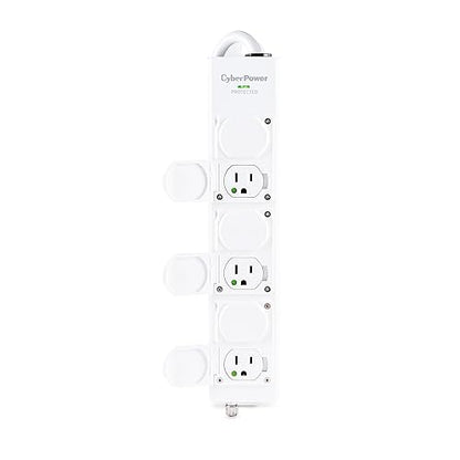 CyberPower MPV615S Medical Grade Surge Protector, 100-125V/15A, 1560 Joules, 6 Outlets, 15 Foot Power Cord, White 120-125V/15A