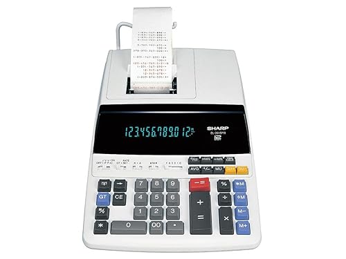 Sharp SHREL2615PIII Printing Calculator, 12-Digit, with Fluorescent Display, 8-7/10"x13"x1"