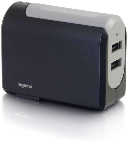 C2g/ cables to go C2G 20276 2-Port USB Wall Charger - AC to USB Adapter, 5V 4.8A Output
