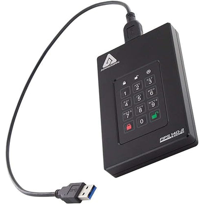 Apricorn Aegis Fortress L3- FIPS Level 3 Validated, 5TB USB 3.0 Hardware Encrypted Portable Drive