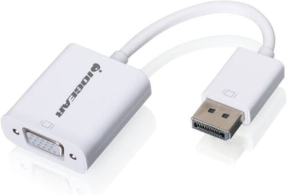 IOGEAR DisplayPort (M) to VGA (F) Adapter - DisplayPort 1.1a for both 1.62 &amp; 2.7 Gbps - Full HD 1080p - GDPVGAW6 DisplayPort to VGA Adapter Cable
