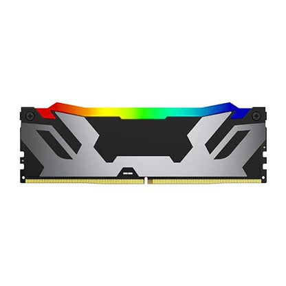 Kingston Technology Fury Renegade RGB 16GB 6000MT/s DDR5 CL32 DIMM Desktop Memory Single Module | Intel XMP 3.0 | Infrared Sync Technology | Overclocking Stability | KF560C32RSA-16, Black and Silver