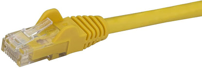 StarTech.com 25ft CAT6 Ethernet Cable - Yellow CAT 6 Gigabit Ethernet Wire -650MHz 100W PoE RJ45 UTP Network/Patch Cord Snagless w/Strain Relief Fluke Tested/Wiring is UL Certified/TIA (N6PATCH25YL) Yellow 25 ft / 7.6 m 1 Pack