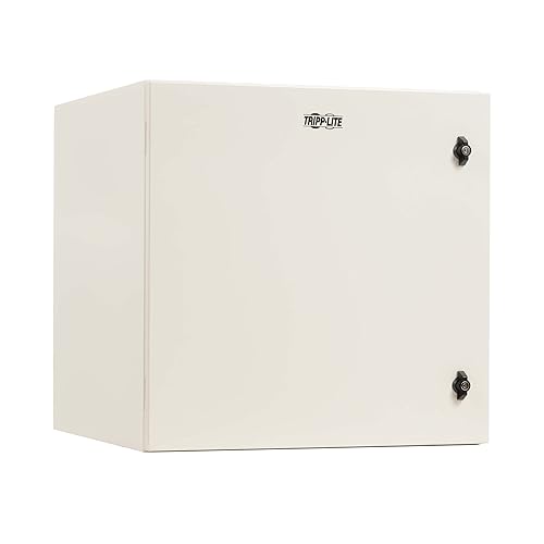 Tripp Lite SmartRack Industrial 12U Wallmount Rack Enclosure with Lock & Keys, 23 inch Depth, NEMA 4 Protection Rating, Heavy-Duty Metal, Mounting Hardware Included, 5-Year Warranty (SRN4G12U)