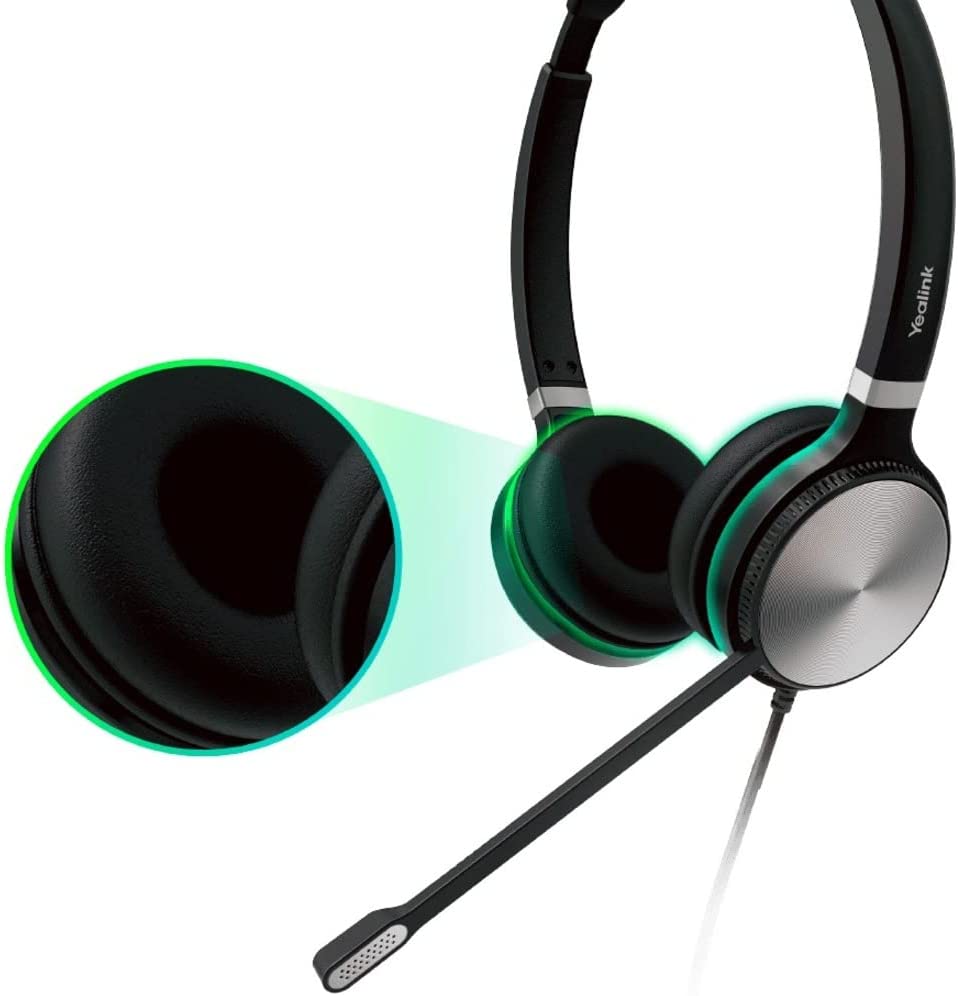 Yealink USB Wired Headset Black/Silver One Size