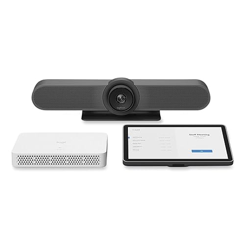 Logitech meetup + Roommate + tap IP Bundle, 1920 Pixels x 1080 Pixels, Black/White
