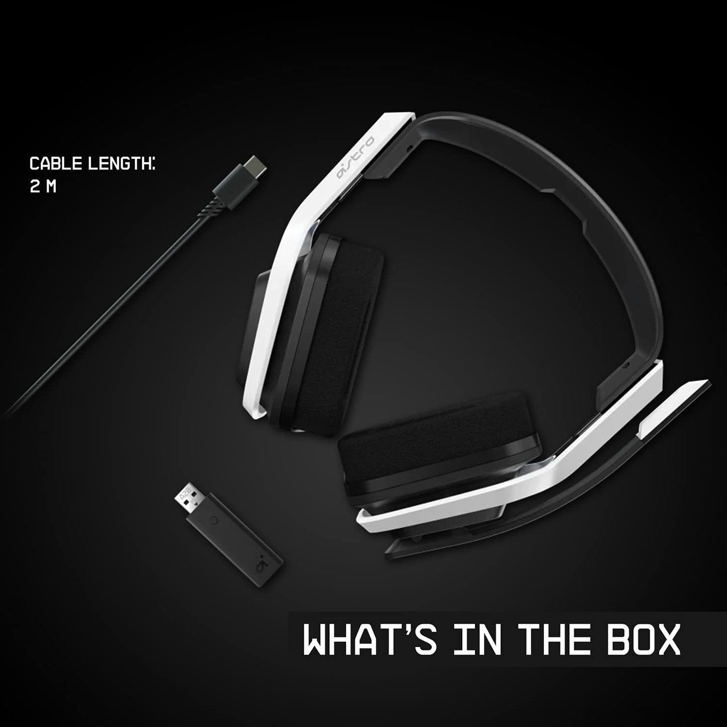 ASTRO Gaming A20 Wireless Headset Gen 2 for Xbox Series X | S, Xbox One, PC &amp; Mac - White /Green Xbox Series X/S, PC/Mac Headset Only