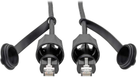 TRIPP LITE CAT5E/Cat6 Patch Cable RJ45 CMX Outdoor Industrial, 10' (N206-PC10-IND)