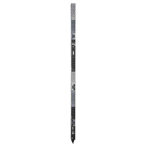 Tripp Lite Eaton Series 3-Phase Local Metered PDU, 23kW, 42 208-240V outlets (36 C13, 6 C19), IEC309 32A Red (3P+N+E) 360-415V Input, 0u vertical, TAA - IEC 309 32A Red 3P+N+E - 6 x IEC 60320 C19, 36 x IEC 60320 C13 - 0UVertical Rackmount