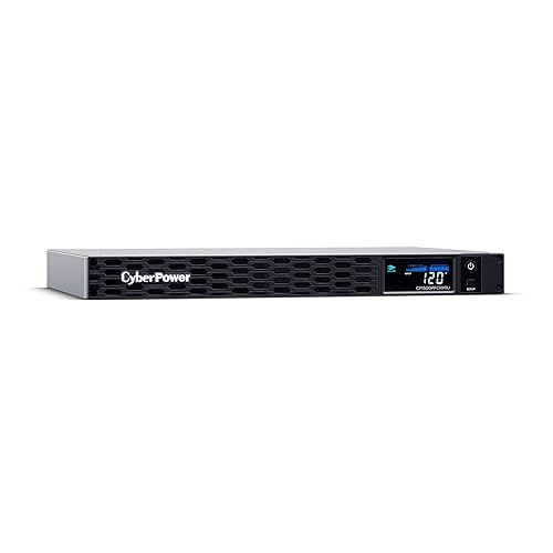 CyberPower CP1500PFCRM1U PFC Sinewave UPS, 1500VA/900W, 6 Outlets, AVR, 1U Rackmount