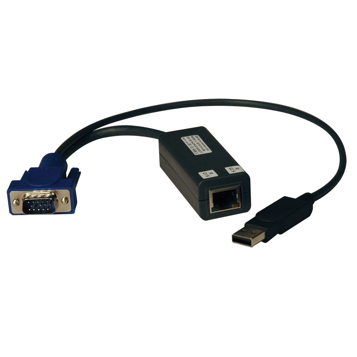 TRIPP LITE KVM Switch USB Server Interface Unit Virtual Media HD15 USB RJ45(B078-101-USB-1) VGA USB to B070 / B072-Series