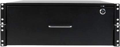 Tripp Lite 4U Locking Rackmount Storage Drawer Rack Enclosures/ Open Frame 2-Post or 4-Post (SRDRAWER4U),Black